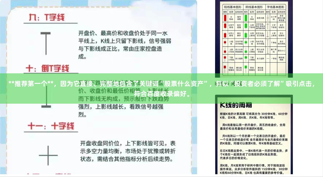 **推荐第一个**，因为它直接、完整地包含了关键词“股票什么资产”，并以“投资者必须了解”吸引点击，符合百度收录偏好。